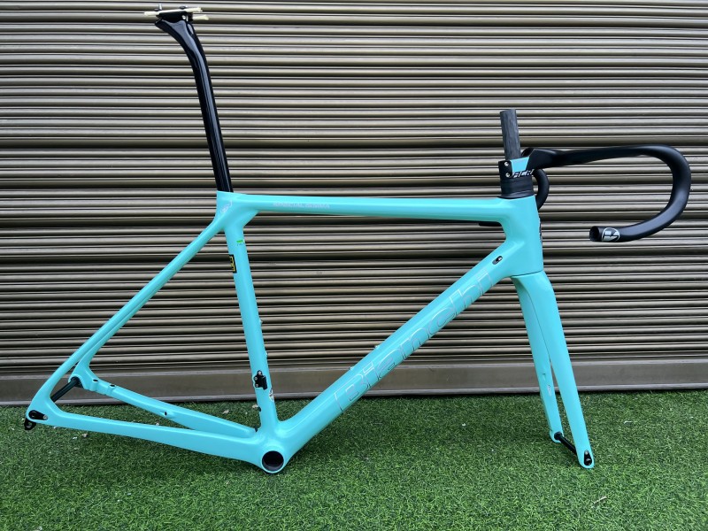 Bianchi Specialissima Carbon Fiber Road Bicycle Frame Blue